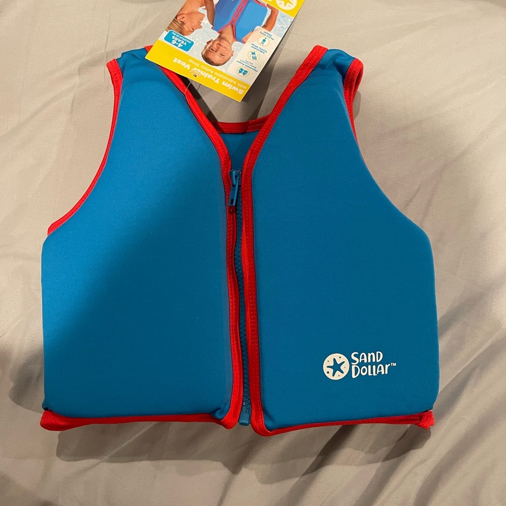 Swimming vest, blue, size 4-6 years. Brand new.